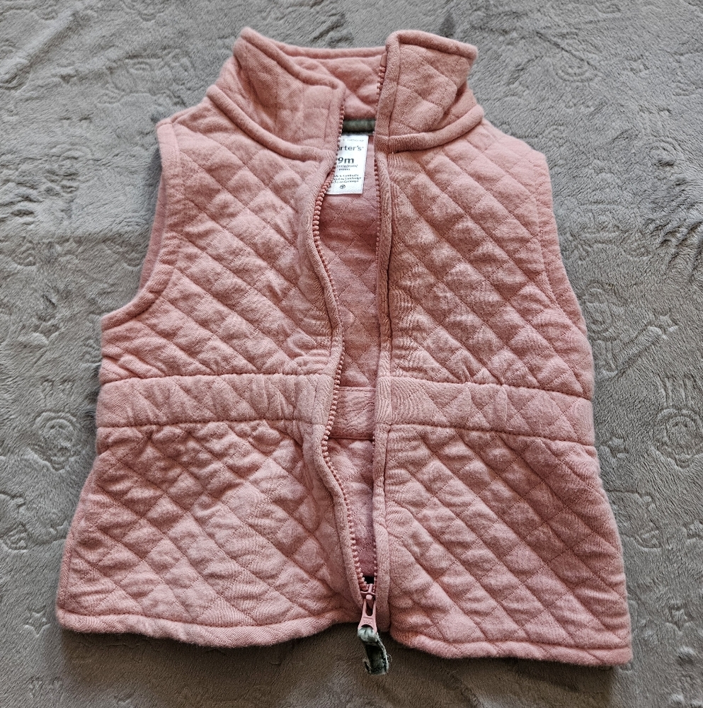 Carter's 9 Month Pink Vest for Girls